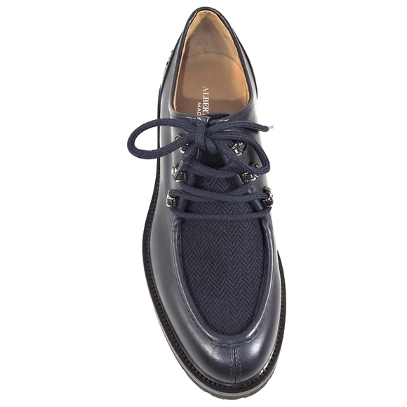 ALBERTO CICCIOLI ?? MEN\'S BLUE LEATHER FASHION OXFORD SHOES main image 7